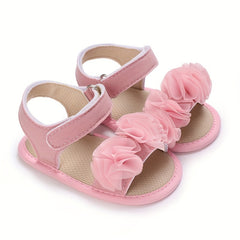 Baby Girls Open Toe Sandals Lightweight Breathable Anti Slip Sandals