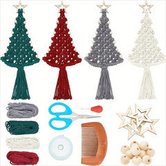 Macrame Christmas Tree DIY Kit for Beginners