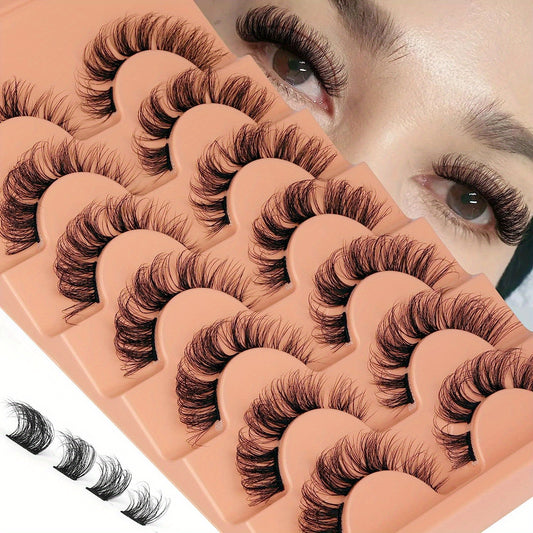 D Curling Wispy Lash Extensions Strip False Eyelashes