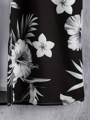 Hawaiian Style Flower Pattern Men's Short Sleeve Shirt