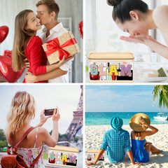 Chenille Letter Clear Makeup Bag Waterproof Glitter Cosmetic Handbag