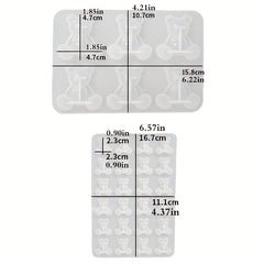 Resin Silicone Mold for Crystal Bear Charms Jewelry Making