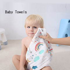 3pcs Newborn Baby Cotton Towels Absorbent Breathable Bath Towels