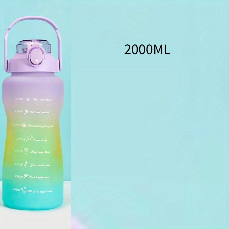 High Temp Resistant Gradient Water Cup 2000ml Leak-Proof Portable