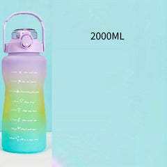 High Temp Resistant Gradient Water Cup 2000ml Leak-Proof Portable