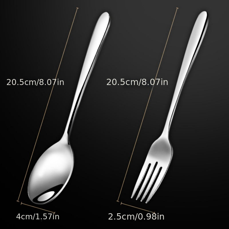 High End 316 Stainless Steel Tableware Fork Spoon Kitchen Tool