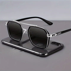 1pc Men's Double Beam UV Protection Outdoor Sunglasses