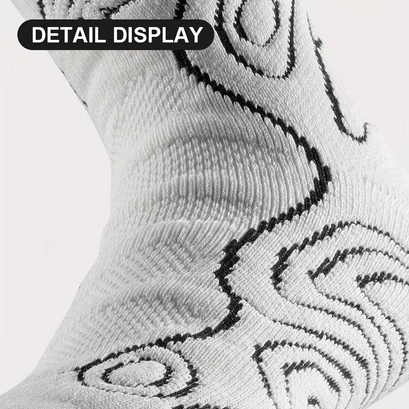 Thick Padded Combat Basketball Socks Breathable Crew Socks
