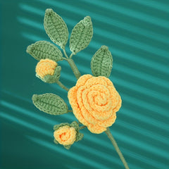 1pc Wool Crochet Flowers for Home Decor