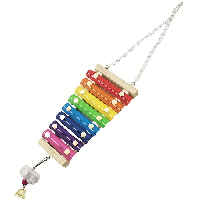 Colorful Wooden Xylophone Toy for Birds