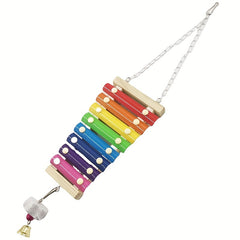 Colorful Wooden Xylophone Toy for Birds