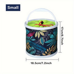 Portable Foldable Fishing Bucket Lightweight Canvas Bucket