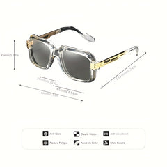 Men's Square Frame Sunglasses UV Protection
