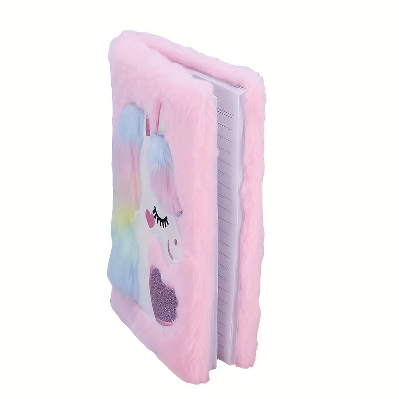 Cartoon Plush Notebook Girl Diary Student Gift