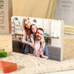 Custom Photo Puzzle Building Blocks Acrylic Memory Decor Gift for Him