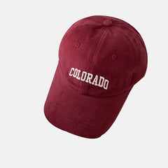 COLORADO Embroidery Baseball Cap Solid Hip Hop Sun Hat Lightweight Sports Hat