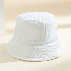 Striped Jacquard Bucket Hat Unisex Candy Sunshade Basin Hat Lightweight Fisherma