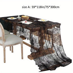Lace Tablecloth Vintage Embroidered Rustic Fabric Table Cover