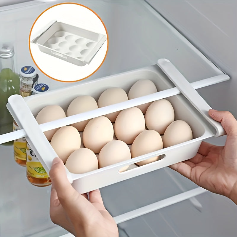 12 grid Refrigerator Storage Box Pull out Type Egg Box
