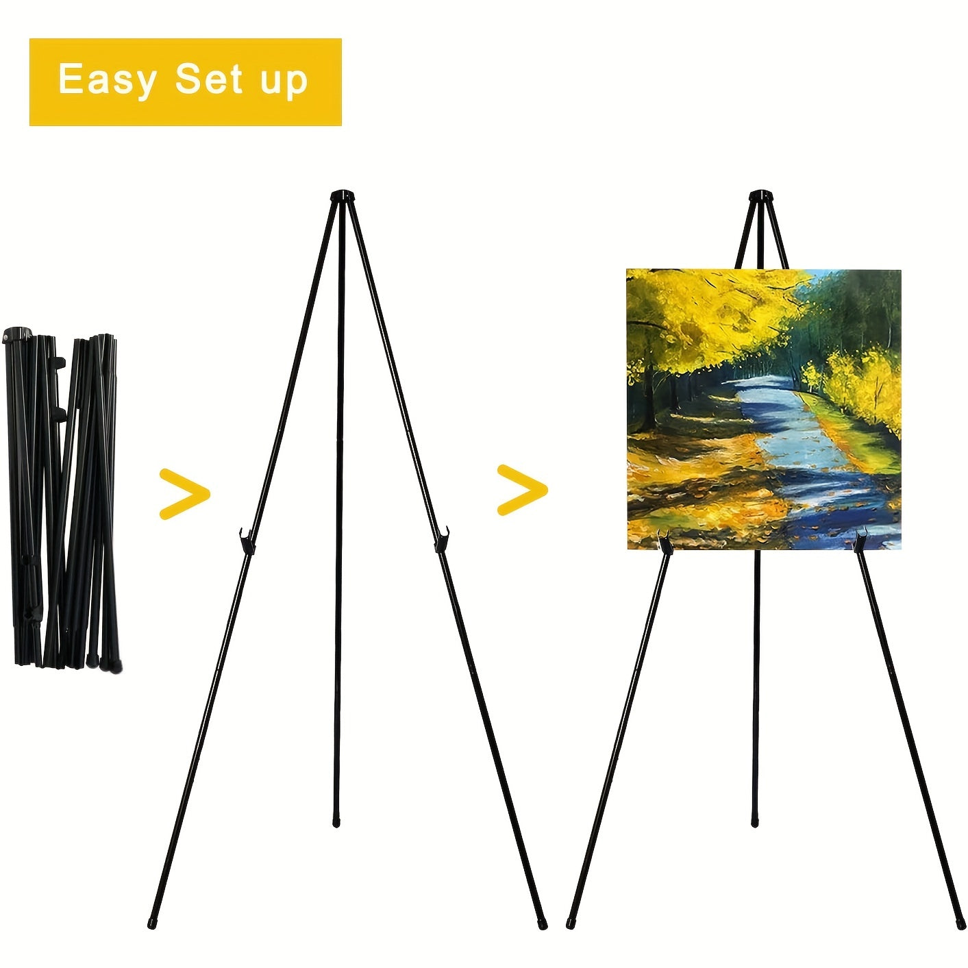 Tall Display Easel Metal Art Easel Art Painting Rack Folding