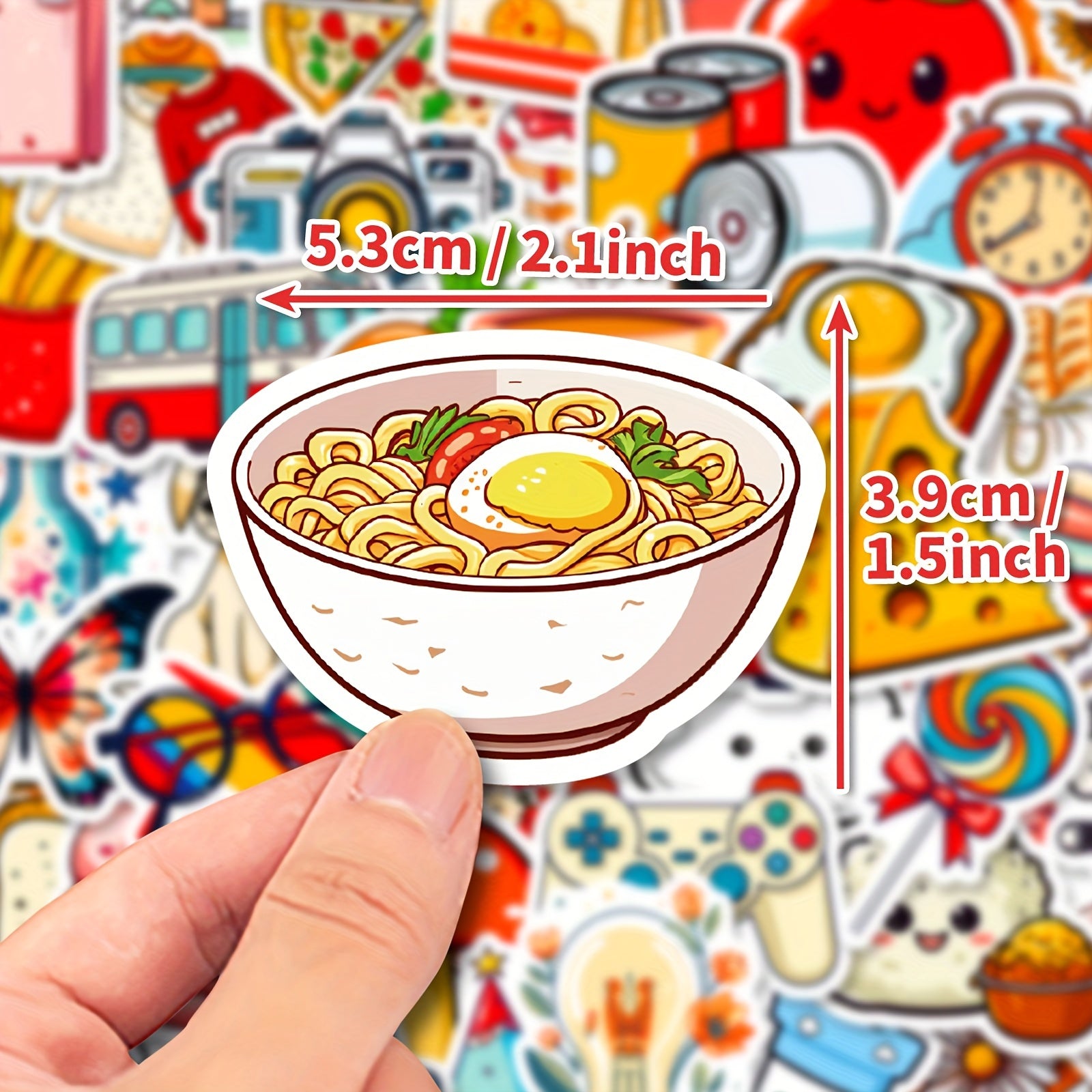 50pcs Healing Life Series Stickers Laptop Helmet Water Cup Decor