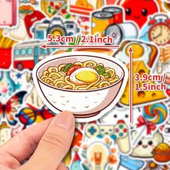 50pcs Healing Life Series Stickers Laptop Helmet Water Cup Decor