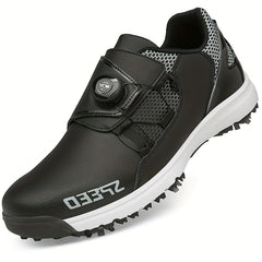 Men's Spiked Golf Shoes Rotating Buckle Durable Sneakers