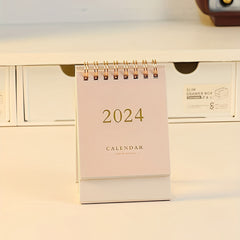Stylish Mini Bronzing Calendar for Elegant Desk Planning