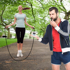 Interactive Skipping Rope Game Set with 2 Ropes & Timer - Outdoor Sports