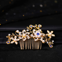 Rhinestone Flower Hair Comb Pins Bridal Wedding Party Decor