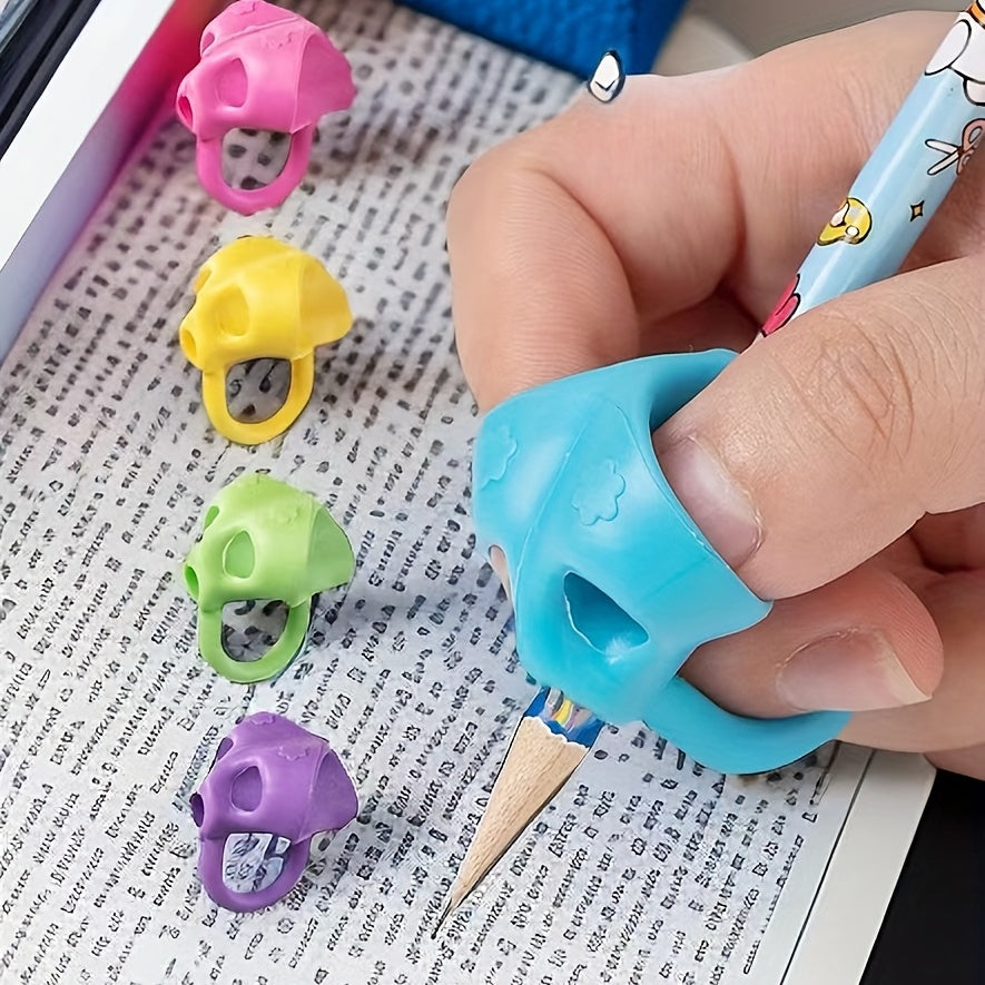 3pcs Finger Silicone Pencil Pen Holder Learning Tool Grip Posture Aid