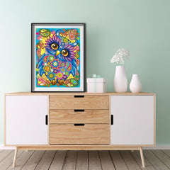 DIY Owl Diamond Art Painting Kit 30x40cm Perfect Gift for Adults and Kids