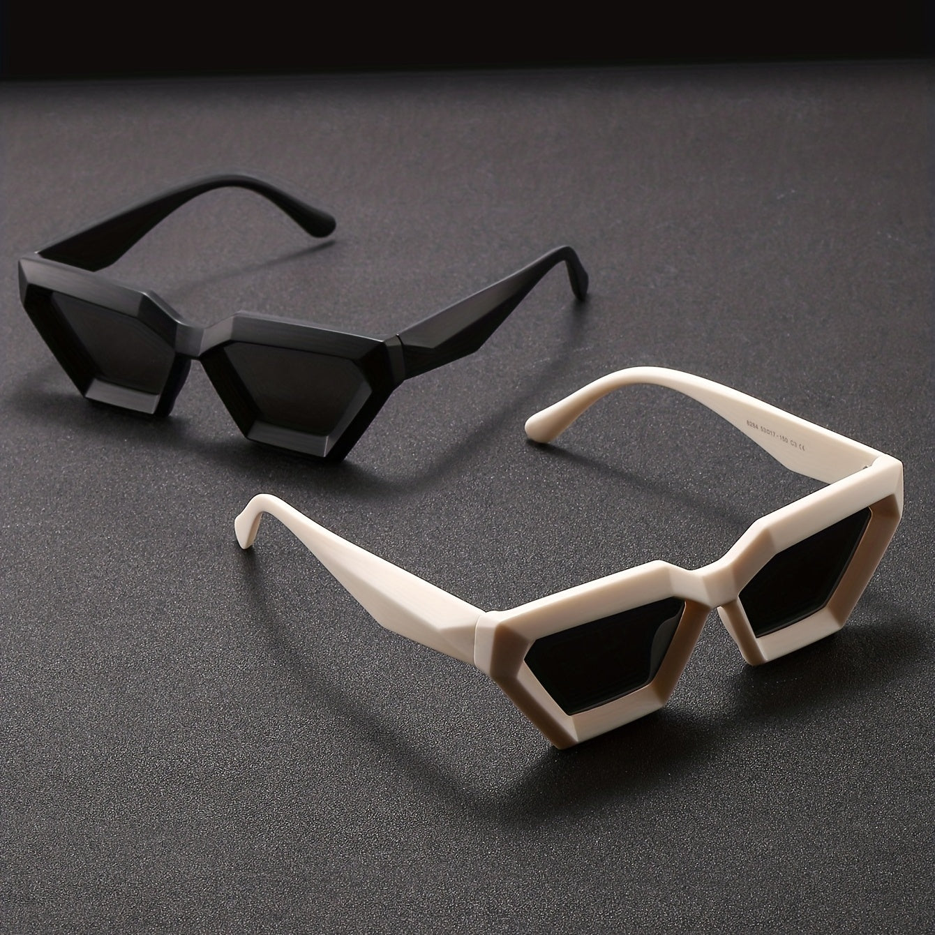 Men's Polygon Frame Couple Sunglasses Futuristic Sense