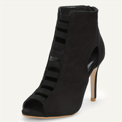 Women's Stiletto Heel Peep Toe Ankle Boots