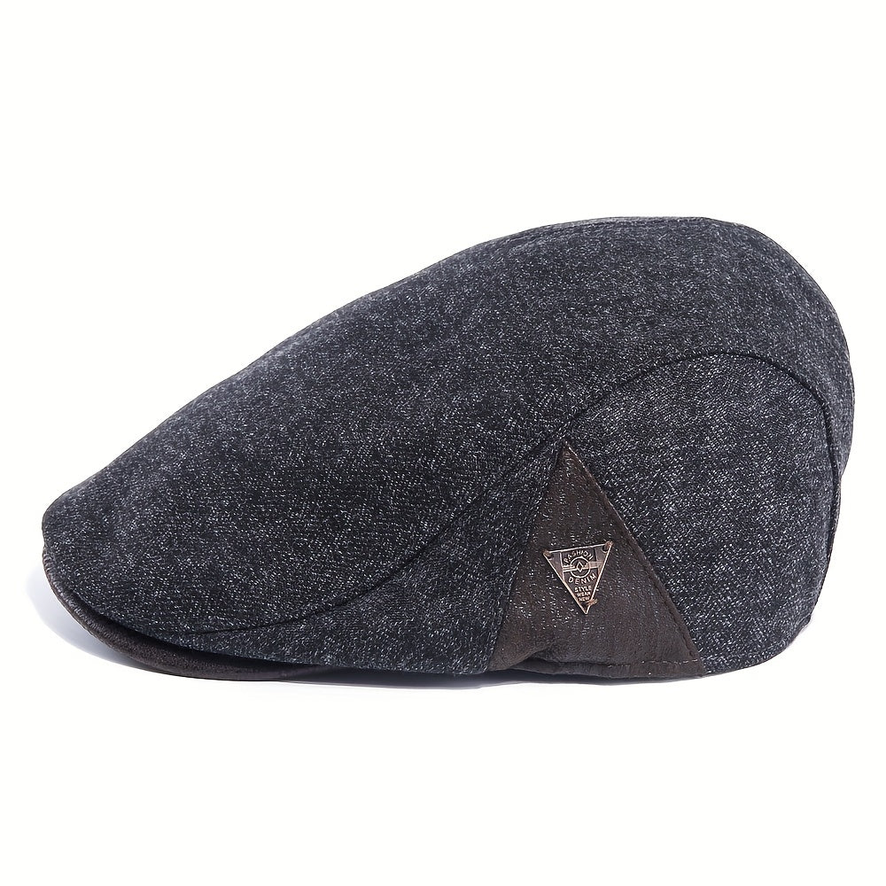Winter Woolen Newsboy Flat Cap Warmer Beret Hat Men's Ivy Golf Hats