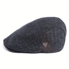 Winter Woolen Newsboy Flat Cap Warmer Beret Hat Men's Ivy Golf Hats