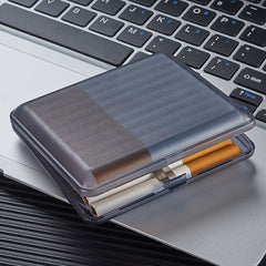 Clear Plastic Cigarette Box Pair Opening Portable Gift