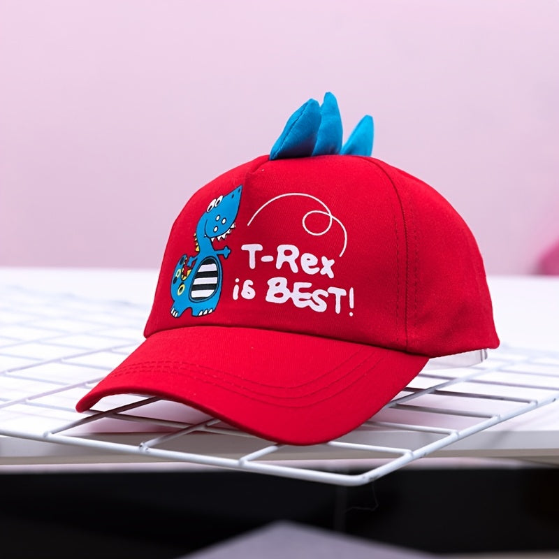 Kids Dinosaur Baseball Cap Embroidered Sun Hat
