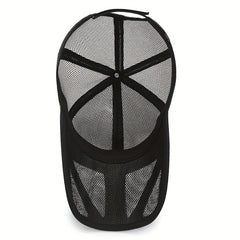 Mesh Hat Hollow Brim Baseball Cap Sun Hat Men's Peaked Cap