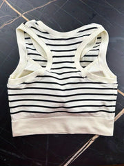 2pcs Striped Sports Tank Top Women's Summer Tops