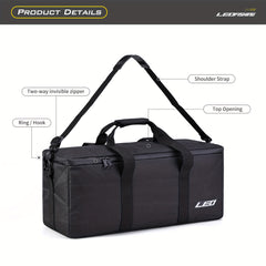 LEOFISHING Large Fishing Tackle Bag with Adjustable Strap