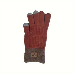 Stretch Knitted Full Finger Touch Screen Gloves