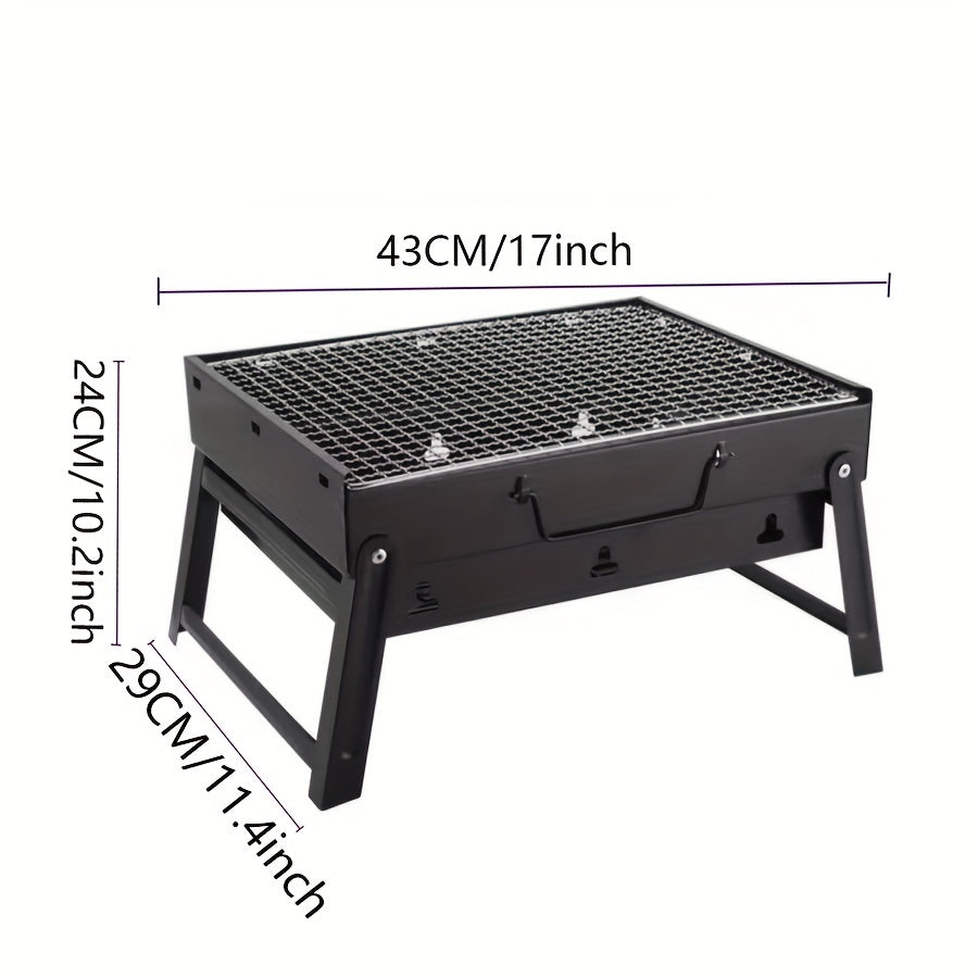 Portable Folding BBQ Grill Outdoor Charcoal Grill Camping Picnic Hiking