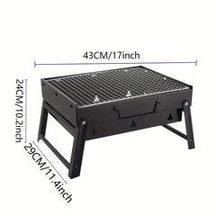 Portable Folding BBQ Grill Outdoor Charcoal Grill Camping Picnic Hiking