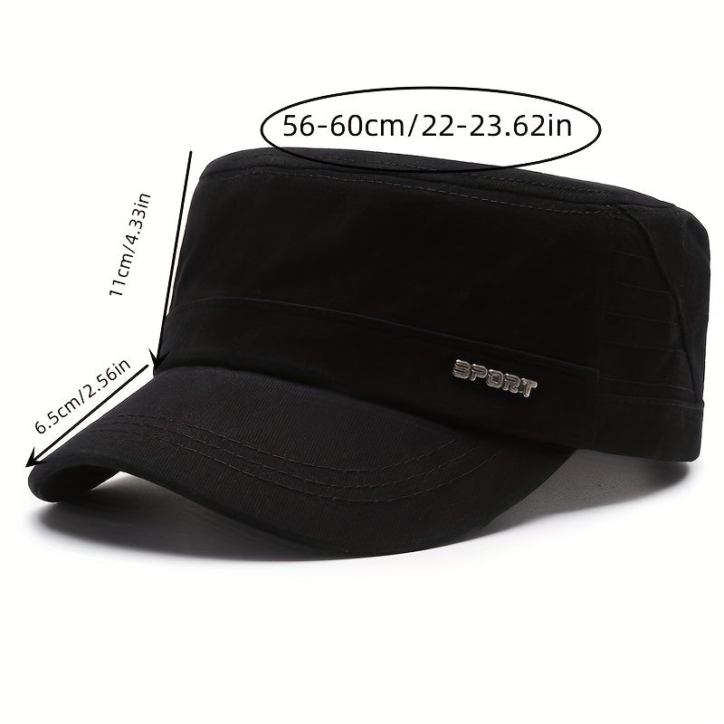 Mesh Military Hat Adjustable Baseball Cap Summer Cotton for Men Women