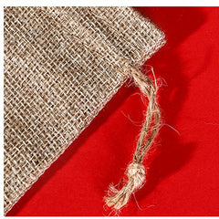 Christmas Burlap Bags Drawstring Candy Packaging Bags