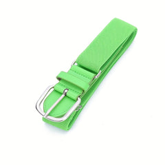 Kids Woven Elastic Waistband with Metal Buckle