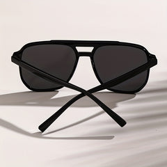 Top Bar Aviator Sunglasses Minimalist Rivet Decor UV400