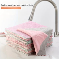 Double Sided Dishwashing Towel, Non-stick, Thickened, Water Absorption