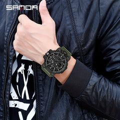 Waterproof Digital LED Outdoor Military Men's Watch